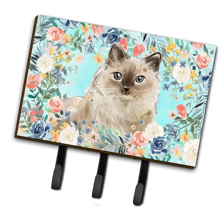 Carolines Treasures Ragdoll Spring Flowers Leash or Key Holder CK3396TH68